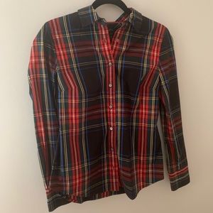 Plaid J. Crew Button Up